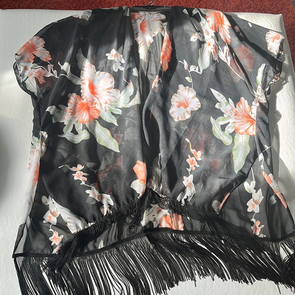 Kimono with Fringe bottom